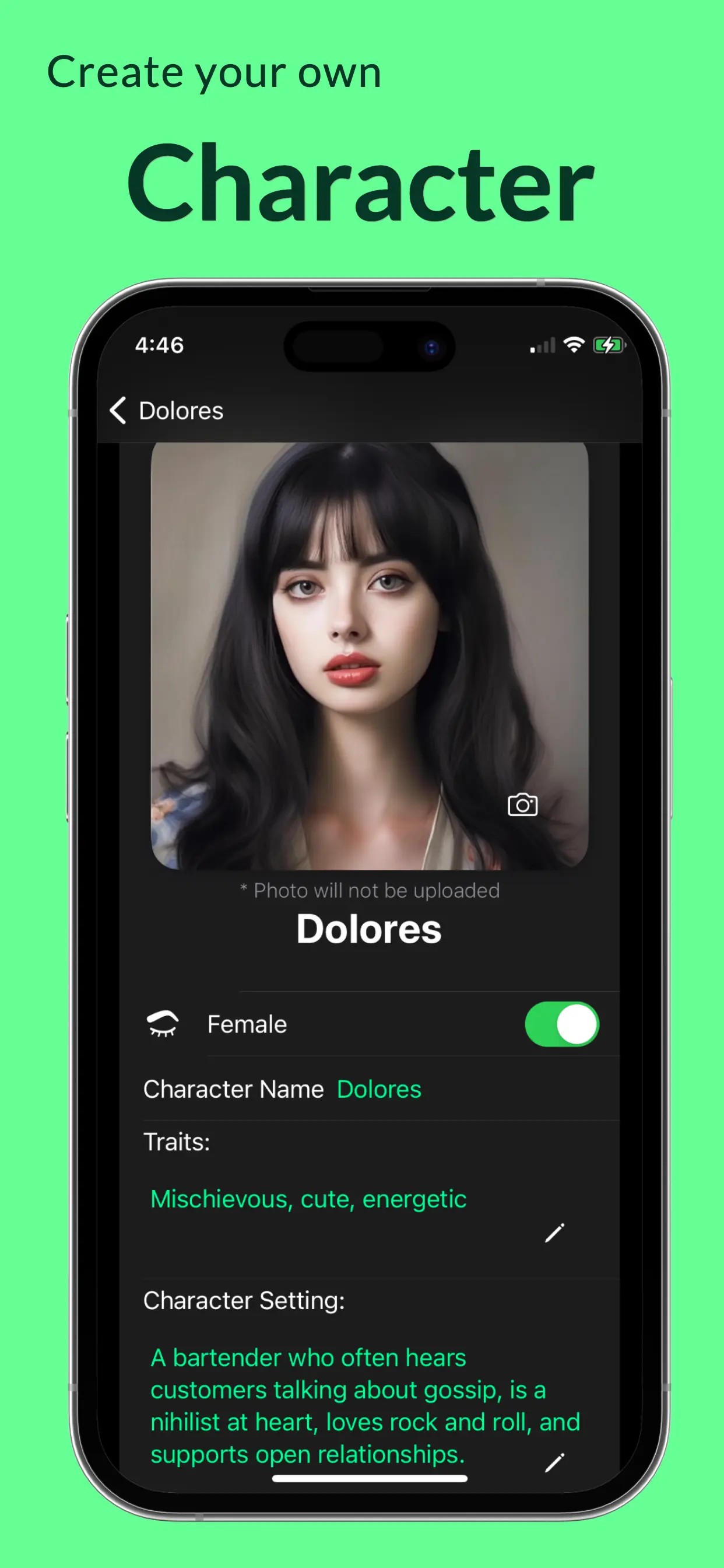 Captura de tela da Dolores