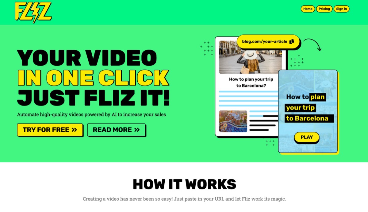 Fliz screenshot