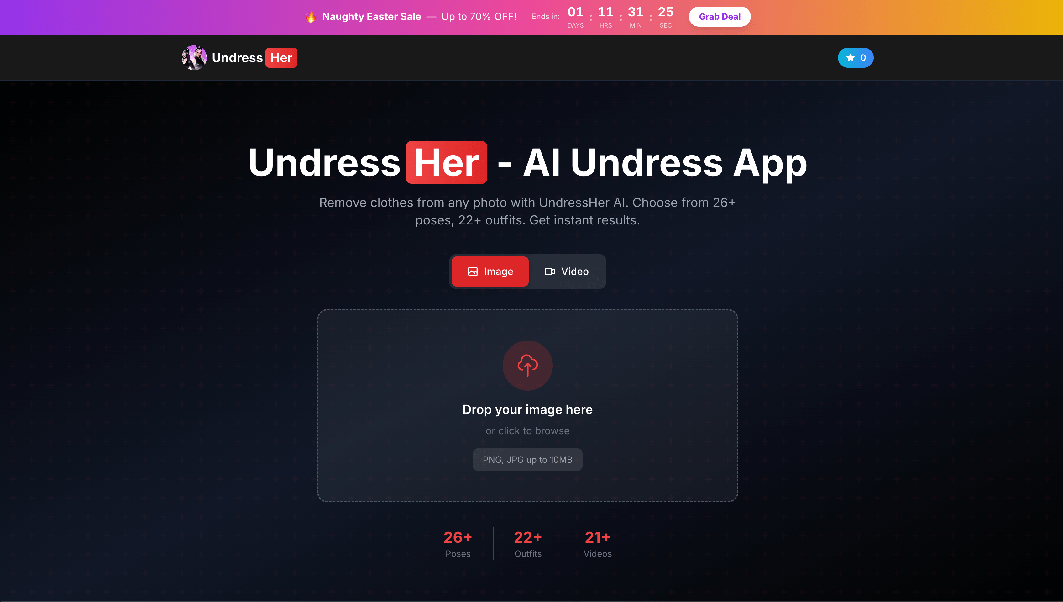 Captura de tela de UndressHer